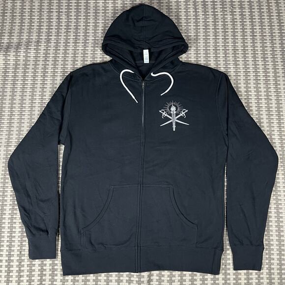 Bob Dylan and  His Band Full Zip Up Black Hoodie Men’s Sz XL New - Picture 3 of 5